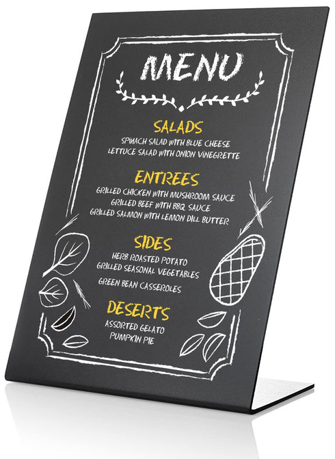 Small Tabletop Chalkboard Sign 6x8 inch Mini Tabletop Chalkboard Sign Small Blackboard with Stand Chalkboard Stand Table Black Table Menu Stand Table Top Chalk Board Table Top Chalk Easel