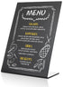 Small Tabletop Chalkboard Sign 6x8 inch Mini Tabletop Chalkboard Sign Small Blackboard with Stand Chalkboard Stand Table Black Table Menu Stand Table Top Chalk Board Table Top Chalk Easel