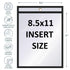 5 Pack Job Ticket Holders 8.5x11 Dry Erase Shop Holder Order Pockets Vinyl Clear Black Sleeves Tickets Folders Jackets