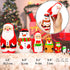 AEVVV Russian Matryoshka Dolls Set 7 pcs Christmas Nesting Dolls Wooden Handmade Stacking Dolls Christmas Decorations Gifts Ideas