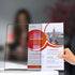5 Pack Acrylic Sign Holders 8.5x11 Plastic Stands for Display 8 1 2 x 11 Acrylic Sign Holder with Vertical Slanted Back Clear Plastic Sign Holder Paper Display Table Stand Flyer Document Paper