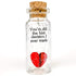 for Her & Him Romantic Present for Boyfriend Girlfriend Custom Message I Love You Gifts to Wife Husband (Heart You're Still The Best Decision I Ever Made in a Bottle)