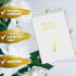 Gold Table Numbers 1 30 for Wedding Reception Gold Foil Table Number Cards 4x6 Inch with Head & Gift Table Restaurant Table Numbers Wedding Numbers for Tables Card Stock Wedding Table Numbers