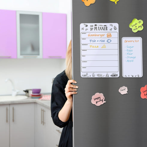 Magnetic Grocery List for Fridge Dry Erase Small Grocery Shopping List Magnet Grocery List for Refrigerator Erasable Refrigerator Grocery List Magnet Dry Erase Small Magnetic Whiteboard Sheet