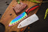 Kitchen Knife Set Professional Titanium Coated Stainless Steel Blades Dishwasher Safe Safety Sheaths 5 Knives