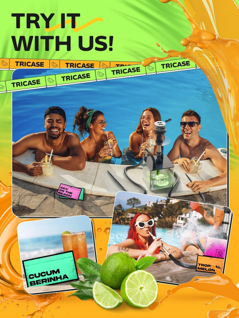 Hookah Flavors Cucumberito Hookah Flavor Herbal 1 pouch Hookah Tobacco Free Molasses & Nicotine Free (1 Count)