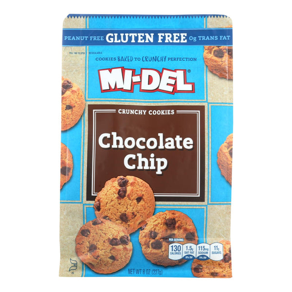 Mi-del's Gluten-free Chocolate Chip Crunchy Cookies - Case Of 8 - 8 Oz