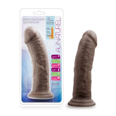 "Blush Au Naturel 8"" Dildo W/suction Cup"