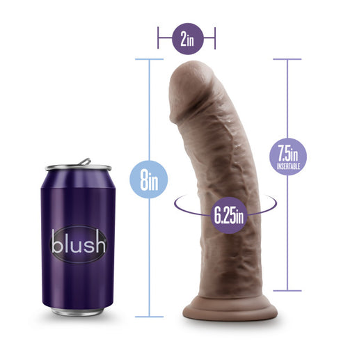 "Blush Au Naturel 8"" Dildo W/suction Cup"