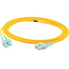 AddOn 10m ASC (Male) to ASC (Male) Yellow OS1 Duplex Fiber OFNR (Riser-Rated) Patch Cable